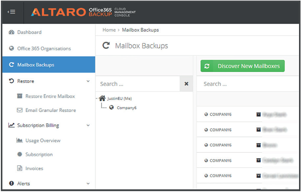 Altaro Office 365 Backup écran 1