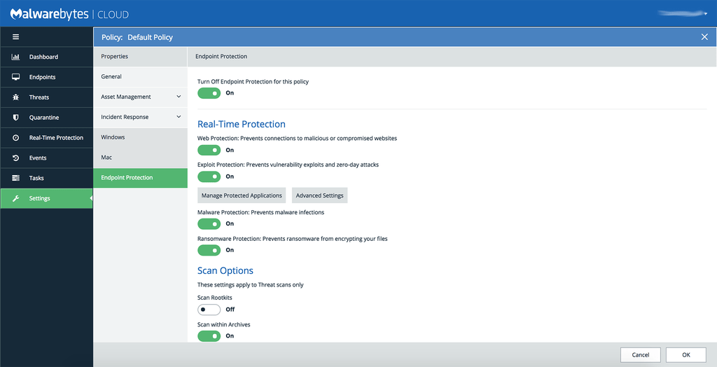 Malwarebytes Endoint Protection